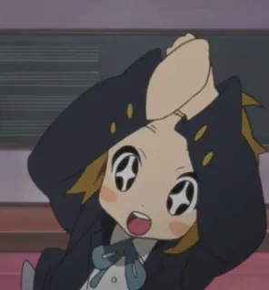 🌟 anime, cute, girl, cartoon, school uniform, cheerful telegram sticker