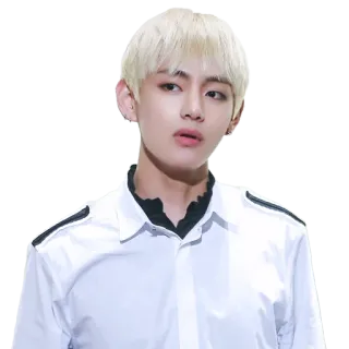 😨 V 뷔, BTS, K팝, 아이돌, 가수, 한국 telegram sticker
