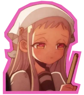 😍 Yashiro Nene Toilet-Bound Hanako-kun anime, manga, girl, school uniform, Yashiro Nene, Toilet-Bound Hanako-kun whatsapp sticker