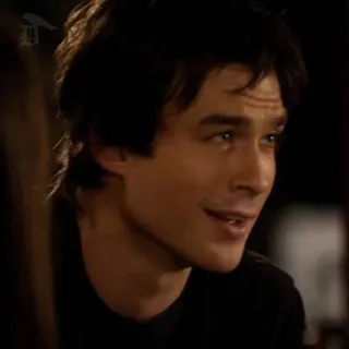 🍸 Damon Salvatore The Vampire Diaries portret, man, vampier, The Vampire Diaries, Damon Salvatore telegram sticker