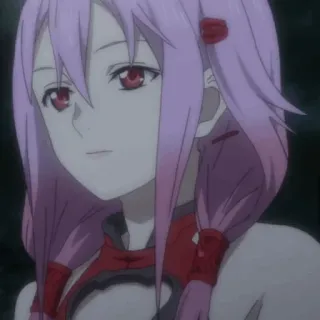 🌸 anime, dziewczyna, różowe włosy, czerwone oczy telegram sticker
