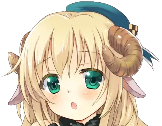 ☺️ アニメ, マンガ, 可愛い, 羊, 女の子, 漫画 telegram sticker