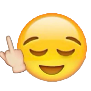 🖕 Эмодзи, Средний палец, Грубый, Жест, Оскорбительный whatsapp sticker