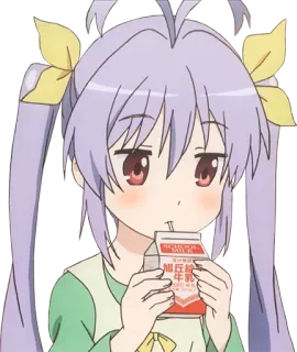 🥛 Anchor Milk 动漫, 女孩, 牛奶, 饮料, 卡通, 可爱 telegram sticker