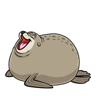😊 sigillo, cartone animato, animale, felice, carino telegram sticker