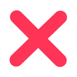 ❌
