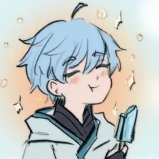 😚 Chongyun Genshin Impact anime, chibi, fanart, character, video game, genshin impact, chongyun, cute telegram sticker