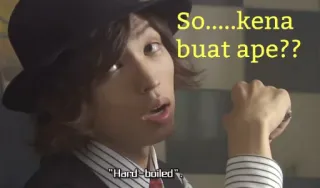 🤔 So......kena buat ape??
"Hard-boiled" whatsapp sticker