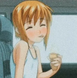 🌟 Anime, Ragazza, Carina, Disegno telegram sticker