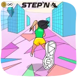 🏃‍♀️ STEP'N STEPN, Fitness, Corrida, Exercício, Saúde, Motivação, Ativo, Estilo de vida telegram sticker