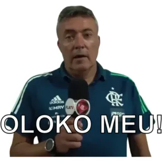 🕒 OLOKO MEU! homme, flamengo, football, football, expression, surprise telegram sticker