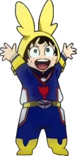 🙌 Izuku Midoriya My Hero Academia 僕のヒーローアカデミア, 緑谷出久, アニメ, 漫画, ステッカー, ファンアート telegram sticker