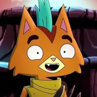 😃 Avocato Final Space cartoni animati, fantascienza, animato, gatto, Final Space, Avocato telegram sticker