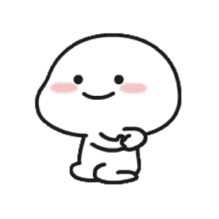 😜 carino, cartone animato, emoji, amichevole, semplice, sorridente, personaggio telegram sticker