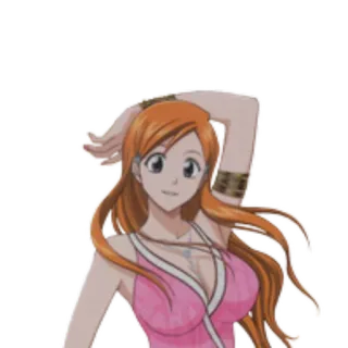 😃 Orihime Inoue Bleach anime, manga, orange hair, Orihime, Bleach telegram sticker