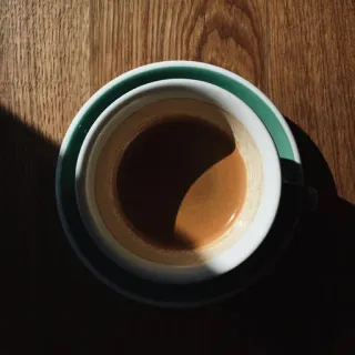 😃 café, xícara, bebida, bebida, cafeína, mesa, sombra, manhã whatsapp sticker