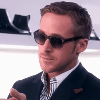 😒 Ryan Gosling attore, occhiali, bello, completo whatsapp sticker