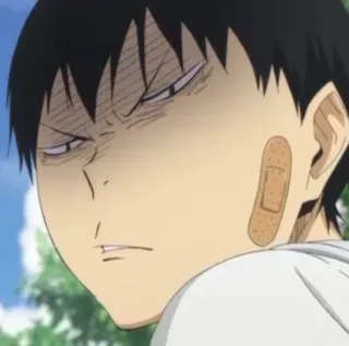 🤡 Tobio Kageyama Haikyuu!! Anime, Kageyama, Haikyuu, Postać, Zły telegram sticker