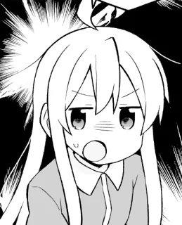 ☹ anime, manga, cartoon, girl, angry, frustrated whatsapp sticker