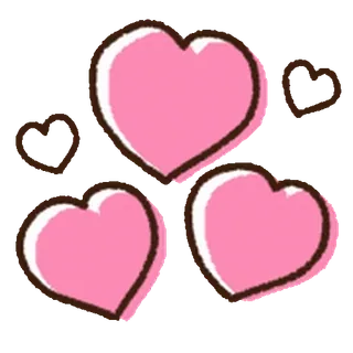 ⭐ corazón, amor, rosa, lindo, romance telegram sticker