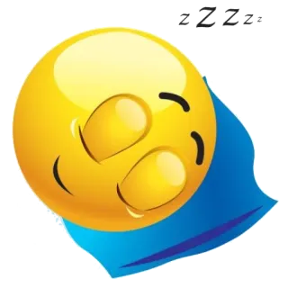 😴 zzZzz emoji, sleep, sleeping, zzZ, tired whatsapp sticker