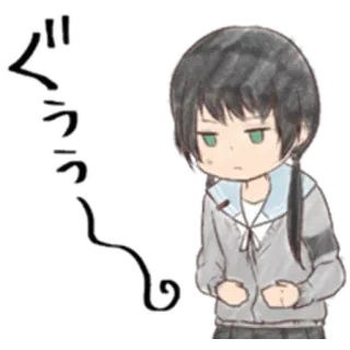 😋 ぐう Anime, Manga, Japanisch, Charakter, Zeichnung telegram sticker
