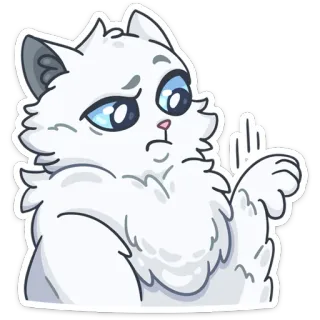 👎 cat, middle finger, rude, offensive, meme telegram sticker