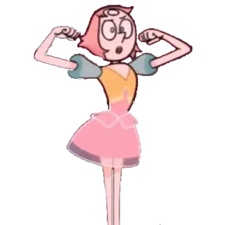 💪 Pearl Steven Universe Kartun, Karakter, Mutiara, Steven Universe whatsapp sticker