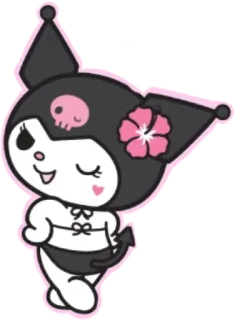 😉 Kuromi kuromi, anime, desenho animado, kawaii, fofo telegram sticker