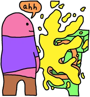 🚽 ahh Dibujo animado, Inodoro, Orinar, Asqueroso, Pegatina telegram sticker