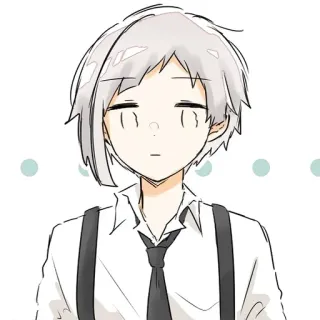 😐 Animé, Personnage, Portrait, Mignon, Art telegram sticker