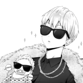 🚧 CHUPAPI อนิเมะ, เด็ก, แว่นกันแดด, มังงะ, เสื้อโค้ทขนสัตว์, สร้อย telegram sticker