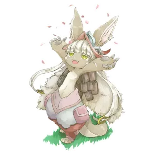 😸 Nanachi Made in Abyss Anime, Mangá, Nanachi, Made in Abyss, Personagem telegram sticker