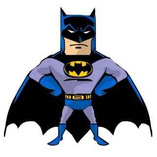 😏 Batman Batman, superhéroe, cómic, DC Comics, dibujos animados telegram sticker