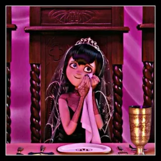 🌸 Mavis Dracula Hotel Transylvania Mavis, Hotel Transilvânia, Vampiro, Desenho animado, Animação, Filme telegram sticker