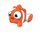 😭 물고기, 흰동가리, 만화, 주황색, 슬픈, 동물, 바다 telegram sticker