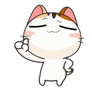 🙅‍♂️ mèo, động vật, dễ thương, nhãn dán, phim hoạt hình telegram sticker