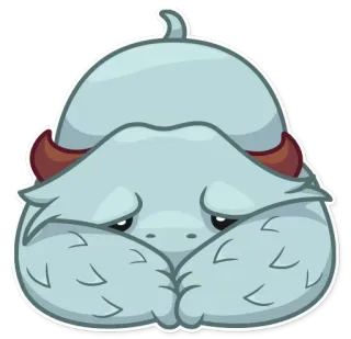 ☹ mostro, carino, cartone animato, adesivo, diavolo whatsapp sticker
