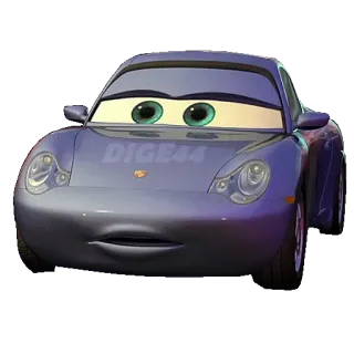 😯 Sally Carrera Cars DIGE44 Carros, Sally Carrera, desenho animado, carro, animado telegram sticker