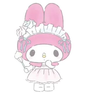 🌸 My Melody 마이 멜로디, 산리오, 만화, 귀여운, 카와이, 캐릭터 whatsapp sticker