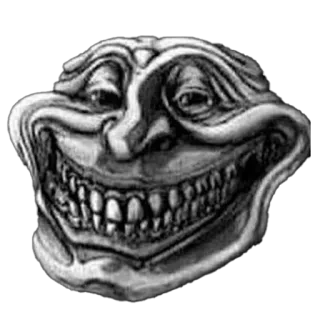 😝 Trollface โทรลล์, มีม, อินเทอร์เน็ต, ตลก telegram sticker
