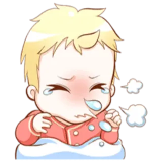 🤧 krank, husten, erkältung, fieber, cartoon, emoji, sticker whatsapp sticker