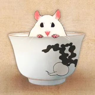🐹 hamster, cup, cute, animal, rodent telegram sticker
