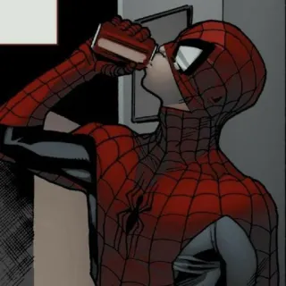 🎒 Spider-Man สไปเดอร์แมน, มาร์เวล, ซูเปอร์ฮีโร่, ดื่ม telegram sticker