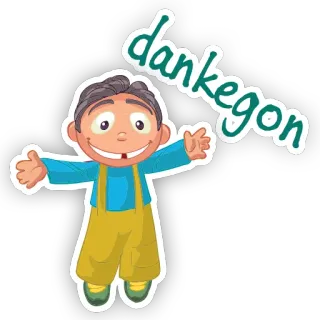 😀 dankegon Cartoon, Figur, Sticker, Dankegon telegram sticker