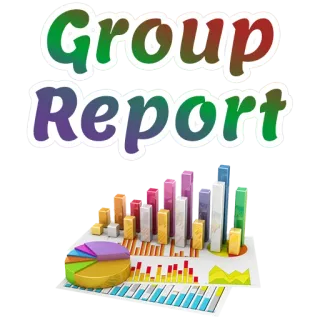 📊 Group Report gruppo, report, grafici, grafici, dati, presentazione, affari, analisi telegram sticker