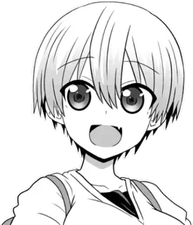 😀 Uzaki Hana Uzaki-chan Wants to Hang Out! Аниме, Манга, Узаки Чан, Каваий, Милый, Фанарт telegram sticker