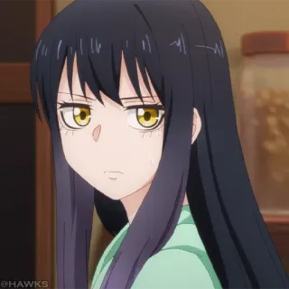 👻 Anime, Mulher, Retrato, Garota, Mangá telegram sticker