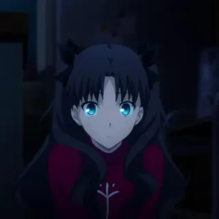 😳 Rin Tohsaka Fate/stay night Anime, Personaggio, Ragazza, Rin Tohsaka telegram sticker