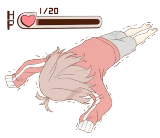 Unmotivated Girl telegram stickers